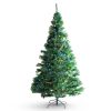 VEVOR Christmas Tree, 6.5ft Prelit Artificial Xmas Tree, Full Holiday Decor Tree with 450 Multi-Color LED Lights, 1227 Branch Tips, Metal Base for Hom