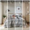 4 Piece Plaid Comforter Set