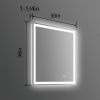 LED Bathroom Vanity Mirror with Light, 30 x 36 inch, Anti Fog, Dimmable,Color Temper 5000K,Backlit + Front Lit,Both Vertical and Horizontal Wall Mount