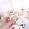 24Pcs White Gold Mixed Christmas Tree Decoration Christmas Balls Party Window Home Furn Christmas Hanging Ball Ornament Decor