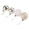 24Pcs White Gold Mixed Christmas Tree Decoration Christmas Balls Party Window Home Furn Christmas Hanging Ball Ornament Decor