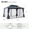 Double Roof Sunshade Gazebos (Powder Coated)-kk outdoor