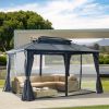 Double Roof Sunshade Gazebos (Powder Coated)-kk outdoor