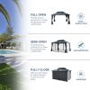 Double Roof Sunshade Gazebos (Powder Coated)-kk outdoor